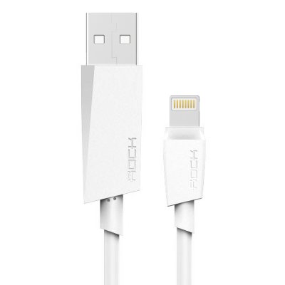    Rock USB to Lightning M3 MFI Round Cable 2m RCB0473 White