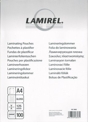      FELLOWES Lamirel LA-7866001, 125 , 100 ., , A4