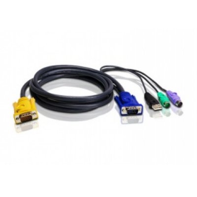  Aten 2L-5303UP   ++ USB/PS2, SPHD=>HD DB15+USB A-+2x6MINI-DIN, Ma