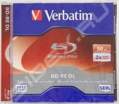    BD-RE DL Verbatim 50Gb 2x Jewel Case (1 ) (43760)