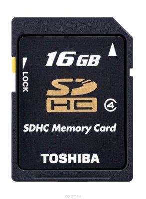     Micro SDHC 16Gb Class 10 Toshiba THN-M301R0160EA +  SD
