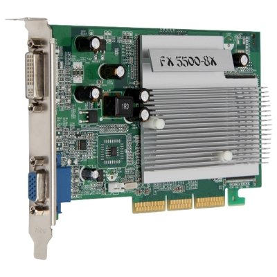    MSI GeForce FX 5500 250Mhz AGP 256Mb 266Mhz 128 bit DVI V809-15S