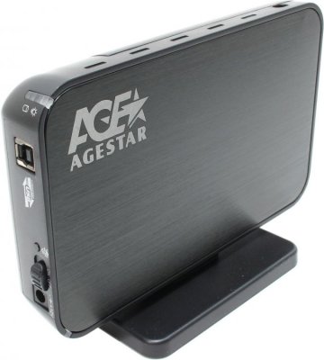      HDD AgeStar 3UB3A8-6G Black (1x3.5, USB 3.0)