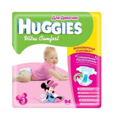    Huggies Ultra Comfort Giga Pack 3   5-9  94 