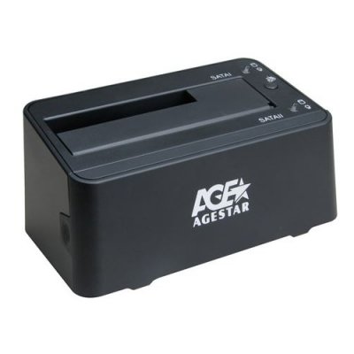   -  HDD 2 x 2.5"+3,5" AgeStar 3UBT6-6G USB3.0, SATA, BackUp, Black