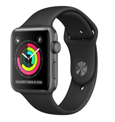     APPLE Watch Series 3 42mm Grey Space with Black Sport Band MQL12RU/A