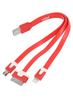    LUNA USB charge 3 in 1  iphone 4/5/6 / microUSB 70003