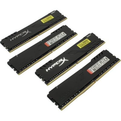     Kingston HyperX Fury DDR4 DIMM 32  PC4-19200 4  8Gb (HX424C15FB3K4 / 32) Black