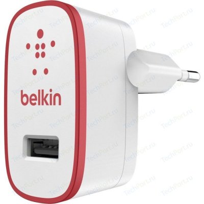   Belkin F8J052VFRED Home Charger 2.1A, Red   , 