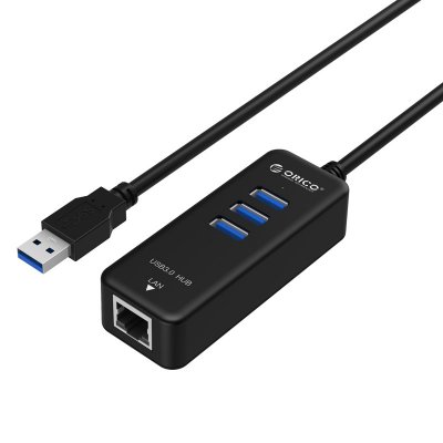    USB Orico HR03-U3 USB 3-Ports Black