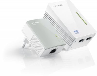    TP-LINK TL-WPA4220KIT 300Mbps Wireless AV500 Powerline Extender, 500Mbps Powerline Datarate,