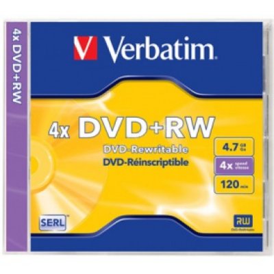    DVD-RW 4x 4.7Gb SlimCase 3  Verbatim 43635