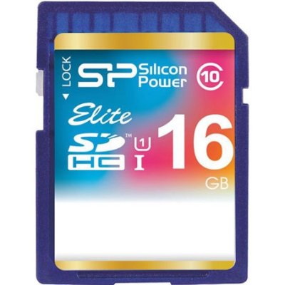     Silicon Power ELITE SDHC UHS Class 1 Class 10 16GB / SP016GBSDHAU1V10