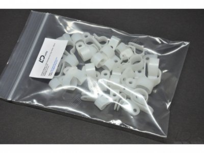   Little Devil Cable Management Clips White Mixed - 40 Pack