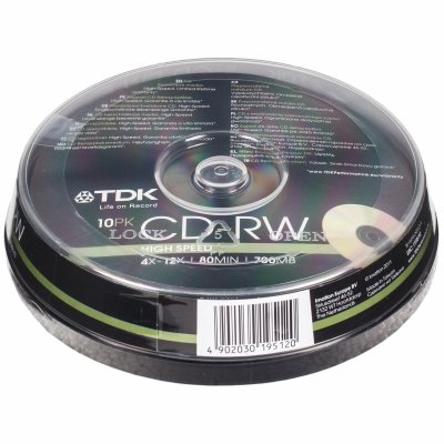    TDK CD-RW 80 8-12x CB/10