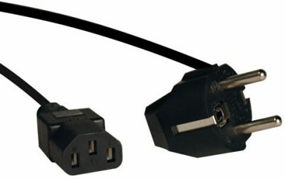   Tripp Lite P054-006    AC Power Cord, SCHUKO CEE7/7 to C13, 250V, 10A - 6 ft.