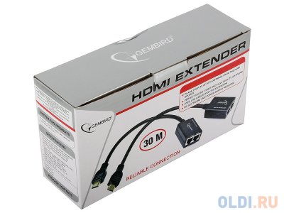    HDMI (M) - 2x RJ-45 (F) - HDMI (M),      30 , Gembird DEX-HDMI-01
