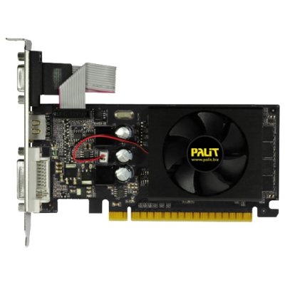    Palit GeForce GT 610 810Mhz PCI-E 2.0 1024Mb 1070Mhz 64 bit DVI HDMI HDCP Cool2