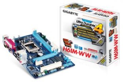     Gigabyte GA-H61M-WW Socket1155 Intel H61 2xDDR3 1xPCI-E 16x 1xPCI-E 1x 1xPCI 4xSAT