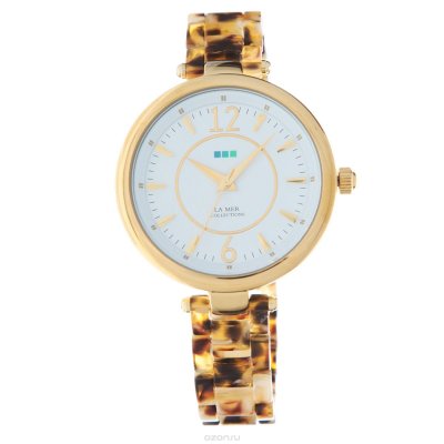      La Mer Collections "Gold Tortoise White Dial". LMSICILY001