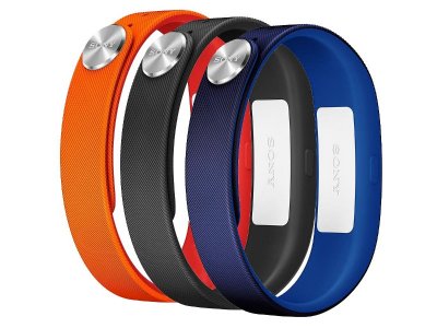     Sony Wrist Strap SWR110 L  SmartBand SWR10 Black/Blue/Orange 1280-9634