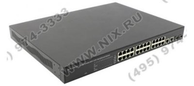    MultiCo (EW-P72424) Ethernet Switch (24UTP 10/100Mbps PoE + 2Combo 1000BASE-T/SFP)