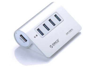    USB Orico M3H4-SV 4-Ports Silver