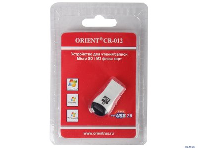    ORIENT CR-012, ,   Micro SD, M2, USB 2.0, ext, -, ret