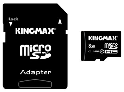     KingMax (KM08GMCSDHC10) (microSDHC) Memory Card 8Gb Class10