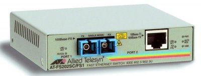    Allied Telesis (AT-FS202) 10/100TX (RJ-45) to 100FX (SC) 2 port