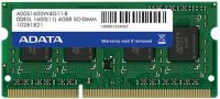     SO-DIMM DDR-III A-DATA 4Gb 1600Mhz PC-12800 (ADDS1600W4G11-B)