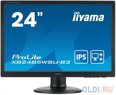    24" iiYama XB2485WSU-B3  IPS 1920x1200 250 cd/m^2 4 ms DVI DisplayPort VGA  USB