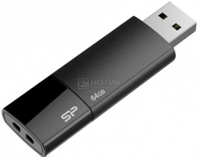     64GB USB Drive [USB 2.0] Silicon Power Ultima II Black I-series
