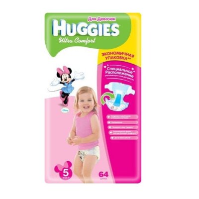    Huggies Ultra Comfort Giga Pack 5   12-22  64 