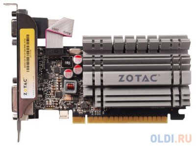    1Gb (PCI-E) Zotac GT720 LP (GFGT720, GDDR3, 64 bit, HDCP, 2*DVI, HDMI, Retail)