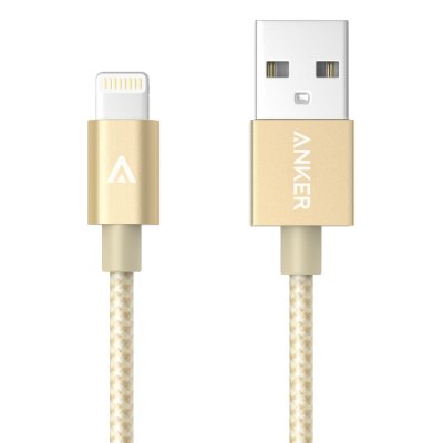    Anker USB-Lightning MFi 1.8m Gold A7114HB1