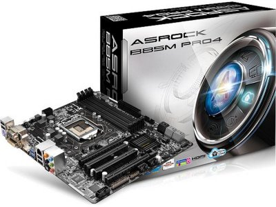     ASRock B85M Pro4 Socket 1150 Intel B85 4xDDR3 2xPCI-E 16x 2xPCI 2xSATAII 4xSATAIII