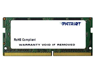     Patriot Memory DDR4 SO-DIMM 2400MHz PC4-19200 CL17 - 4Gb PSD44G240082S