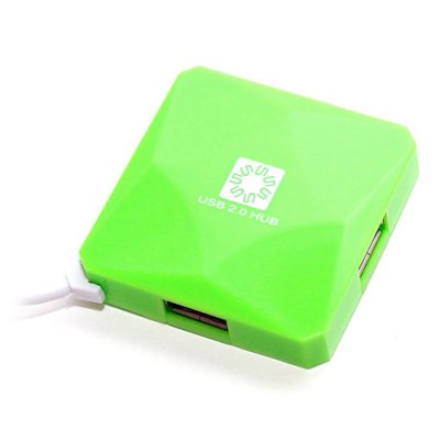    USB 2.0 5bites HB24-202GR 4 ports Green
