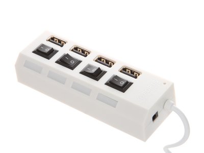    USB Kromatech 07091w013 USB 4 ports White