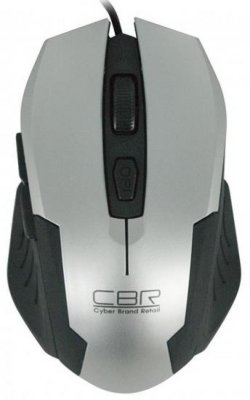     CBR CM 333 Silver-Black, Optical, 1200/1600/2400 dpi, 6 , USB,   