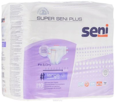      Seni Super Plus (  ), Large, 10 .