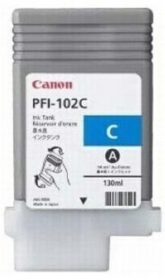  PFI-102C   Canon (IPF-500/600/610/700/710) Cyan 130  [0896B001] .