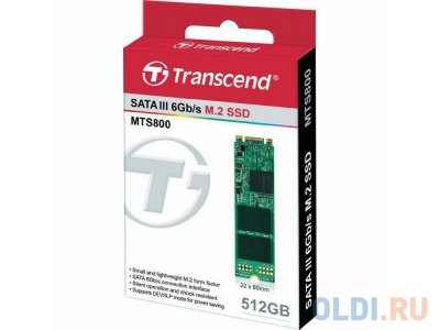   SSD   M.2 512GB Transcend MTS800 Read 560Mb/s Write 450mb/s SATAIII TS512GMTS