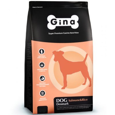      Gina Dog Salmon & Rice 3kg 400116.1