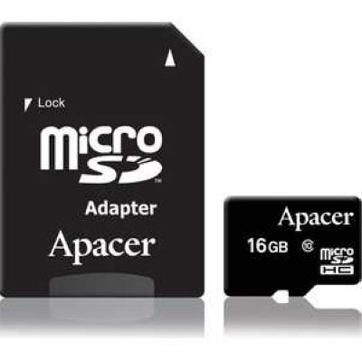   (AP16GMCSH10-RA)   Apacer,  microSDHC, 16 , class 10, (  )