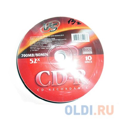    VS CD-R 80 52x Shrink/10
