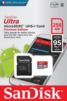     SanDisk ULTRA Android microSDXC 256  [SDSQUNI-256G-GN6MA]