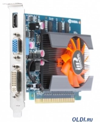    1Gb (PCI-E) Inno3D GT630 c CUDA (GFGT630, GDDR3, 128 bit, HDCP, VGA, DVI, HDMI, Retail)