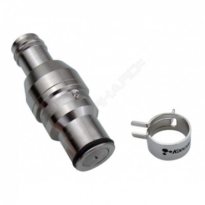   Koolance VL3N Male Quick Disconnect No-Spill Coupling, Barb for ID 10mm (3/8in)